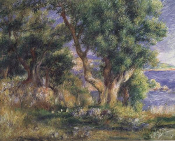 Pierre Renoir Landscape on the Coast near Menton
